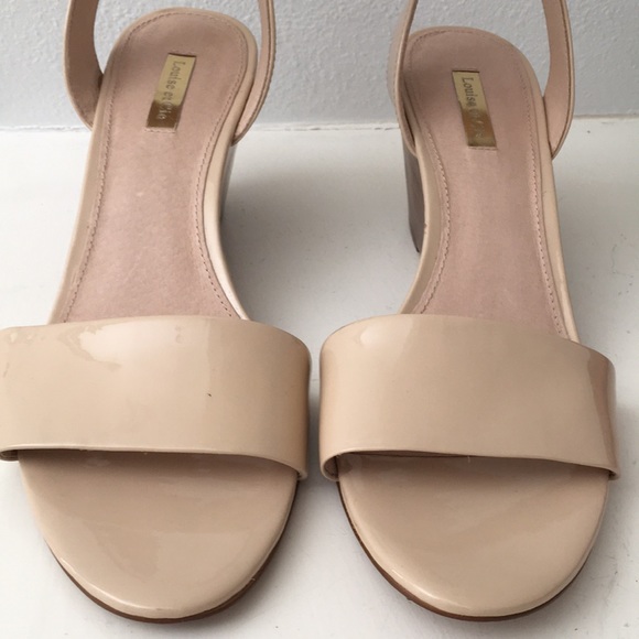Louise Et Cie patent Leather Punya Wedge Sandals - Picture 13 of 17